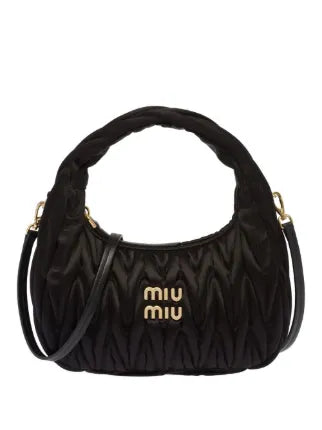 MINI MIU MIU NAPPA BLACK BAG