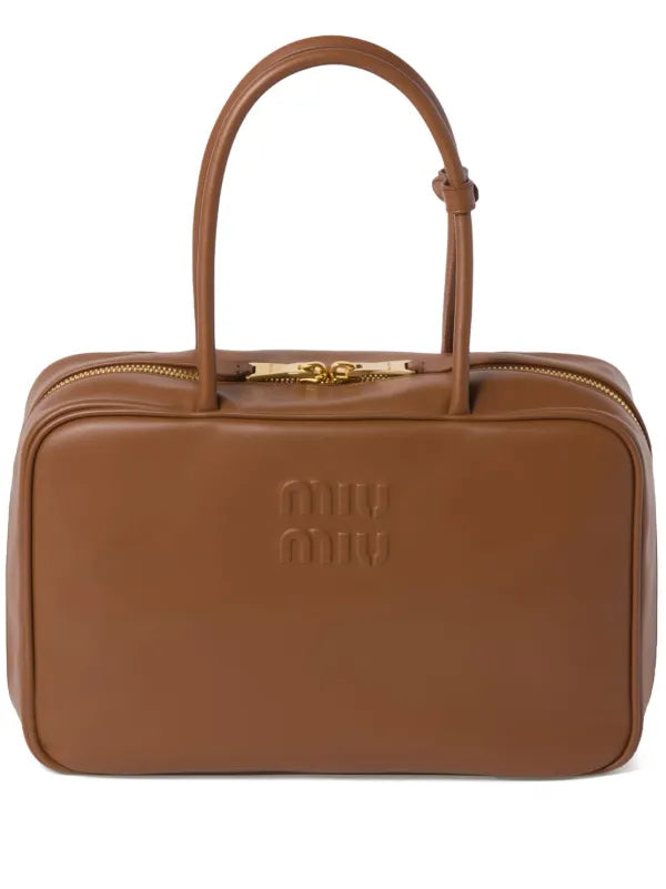 MIU MIU BROWN MINI BEAU BAG