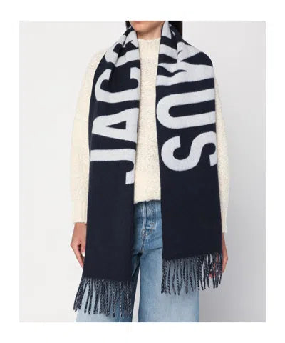 jacquemuse Black Oversized Scarf