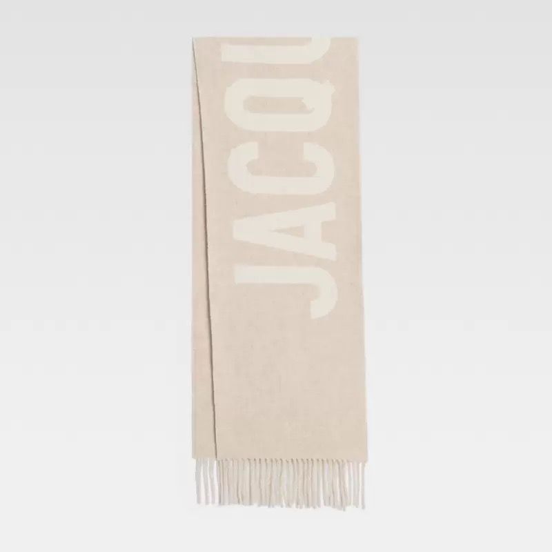Jacquemuse Beige Oversized Scarf