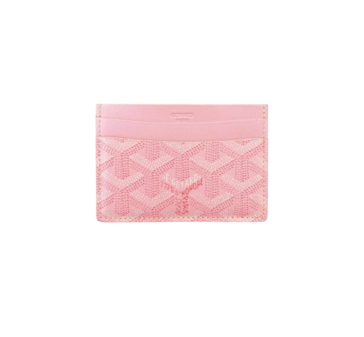 PINK GOYARD CARDHOLDER