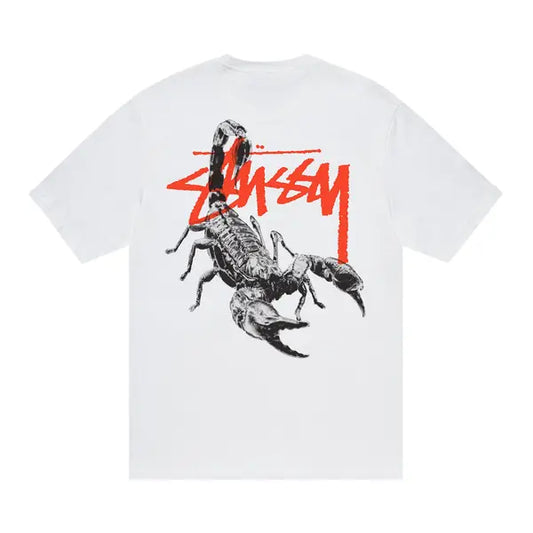 STUSSY SCORPION TSHIRT WHITE
