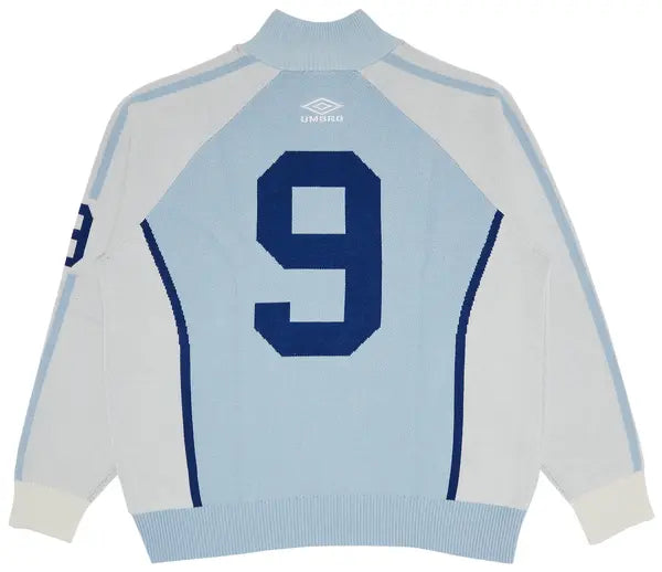 SUPREME X UMBRO BABY BLUE KNIT ZIPUP
