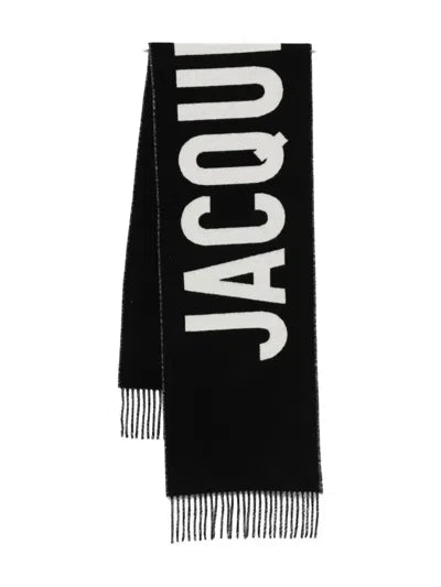 jacquemuse Black Oversized Scarf