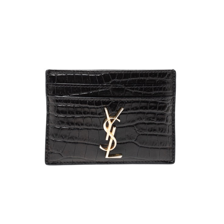 ysl snake gold cardholder