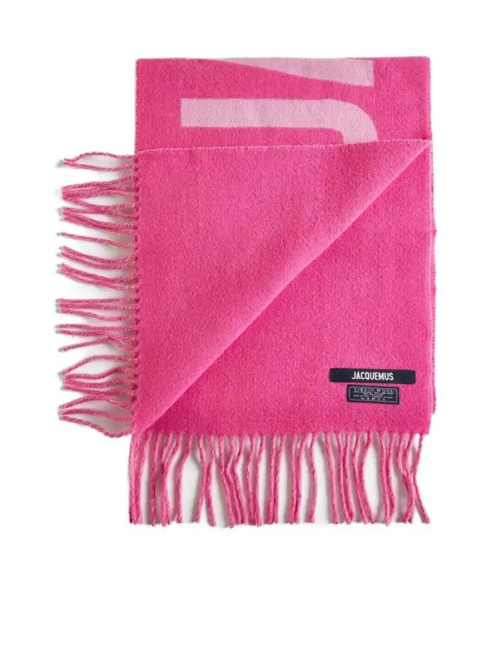 jacquemus Pink oversized scarf
