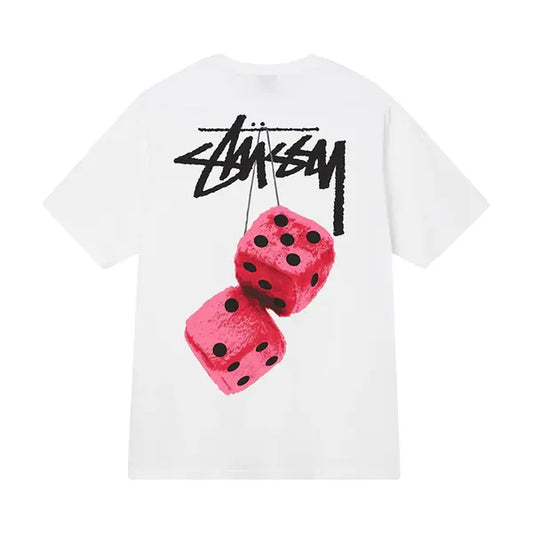 STUSSY DICE TSHIRT WHITE