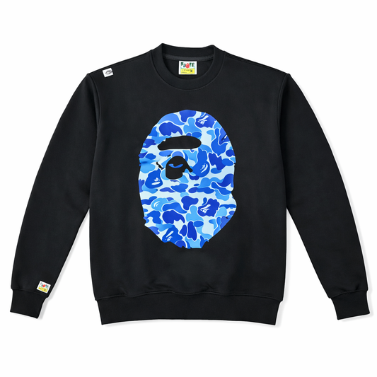 BAPE BLUE HEAD CREWNECK