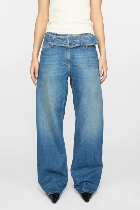 ACNE STUDIOS BELTED JEANS WOMENS