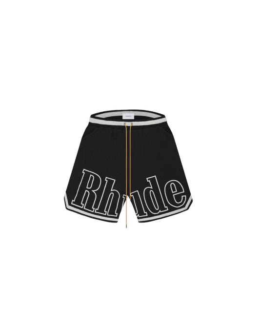 RHUDE BLACK SHORT