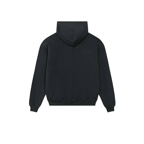 BOXY BASIC BLACK HOODIE