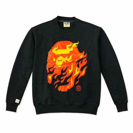 BAPE CREWNECK FLAME