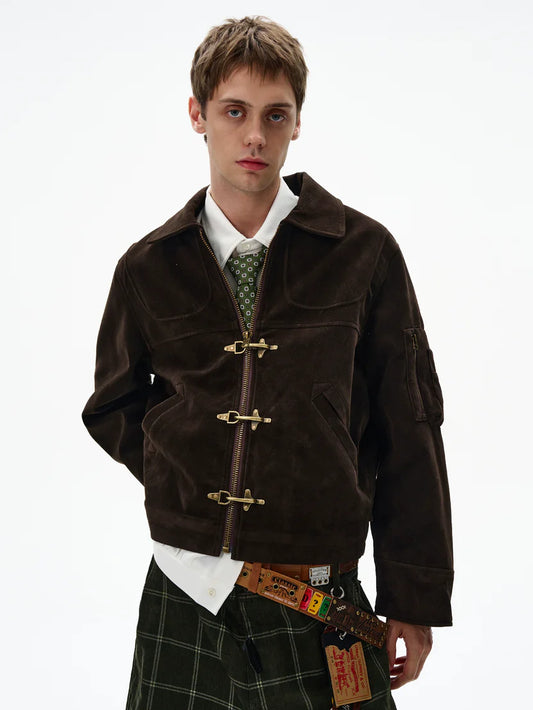 Buckle Suede Jacket