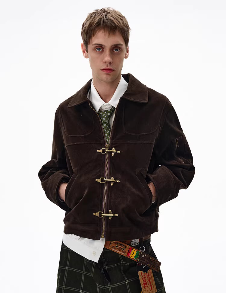 Buckle Suede Jacket