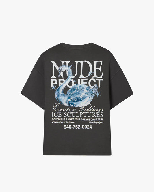 NUDE PROJECT SWAN TSHIRT BLACK
