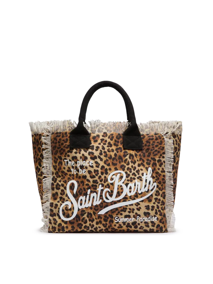 Saint Barth Leopard medium bag