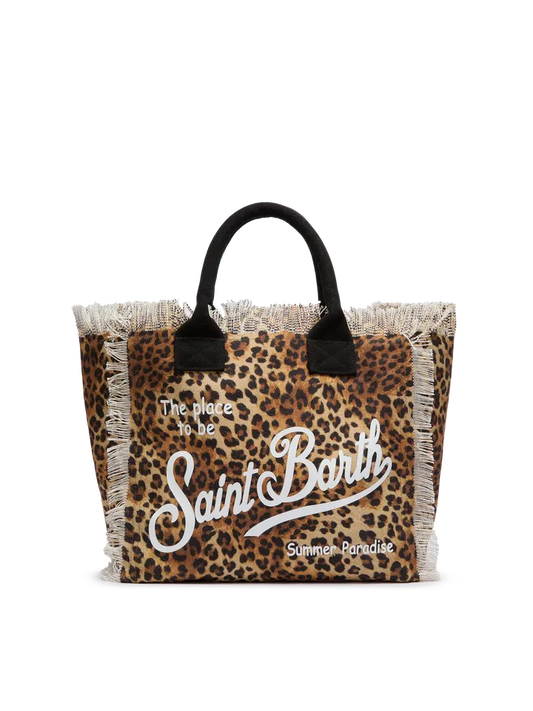 Saint Barth Leopard medium bag