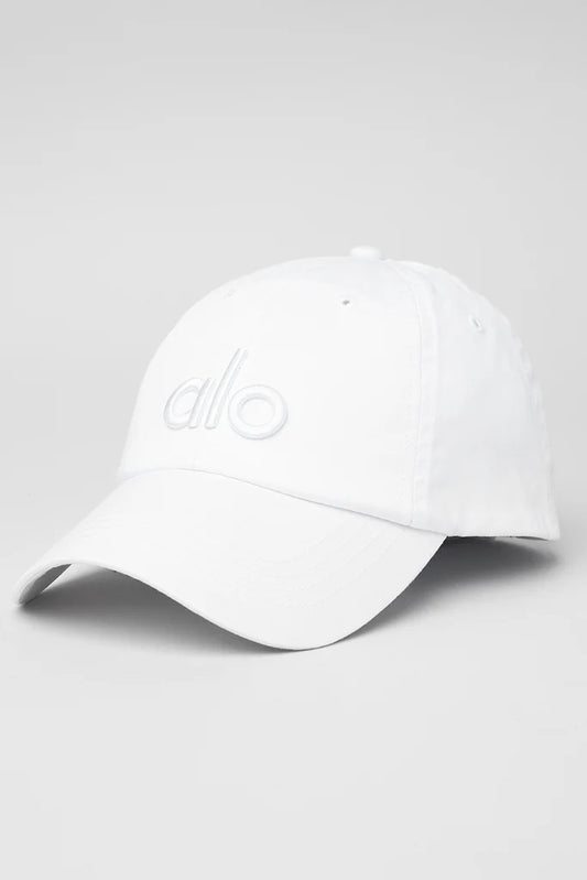 ALO WHITE ON WHITE CAP