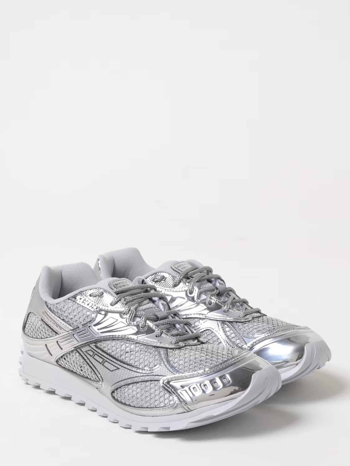 Bottega Veneta Silver Sneakers