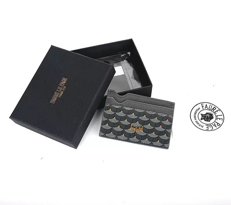 FAURE LE PAGE GREY CARDHOLDER