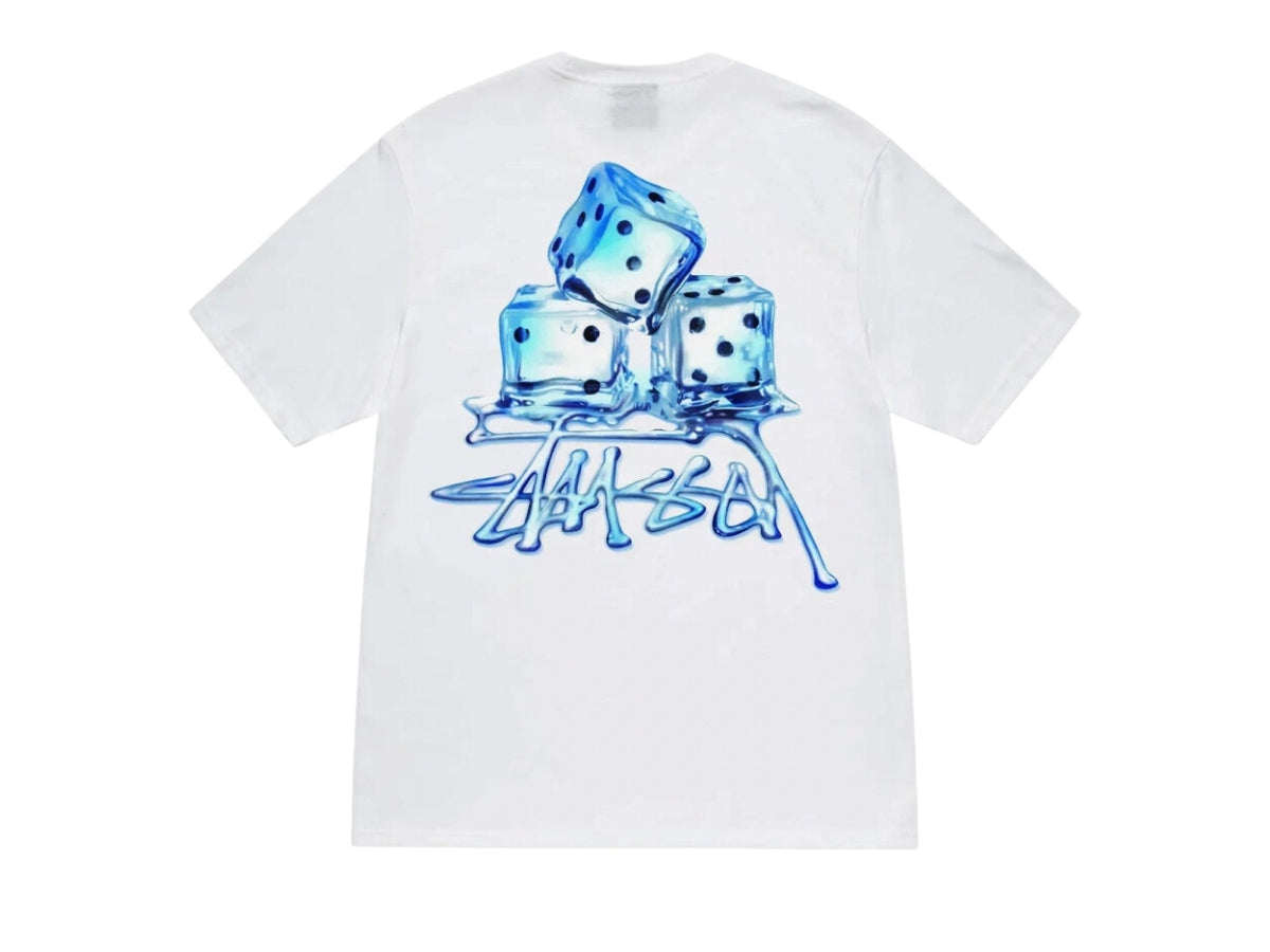 STUSSY MELTED ICE TSHIRT WHITE