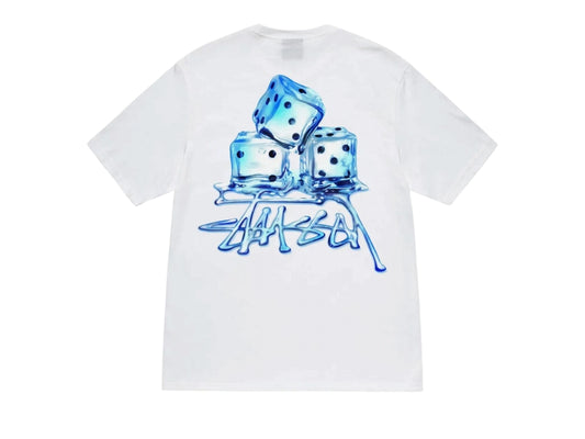 STUSSY MELTED ICE TSHIRT WHITE